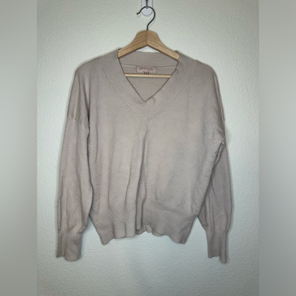 Philosophy V Neck sweatshirt